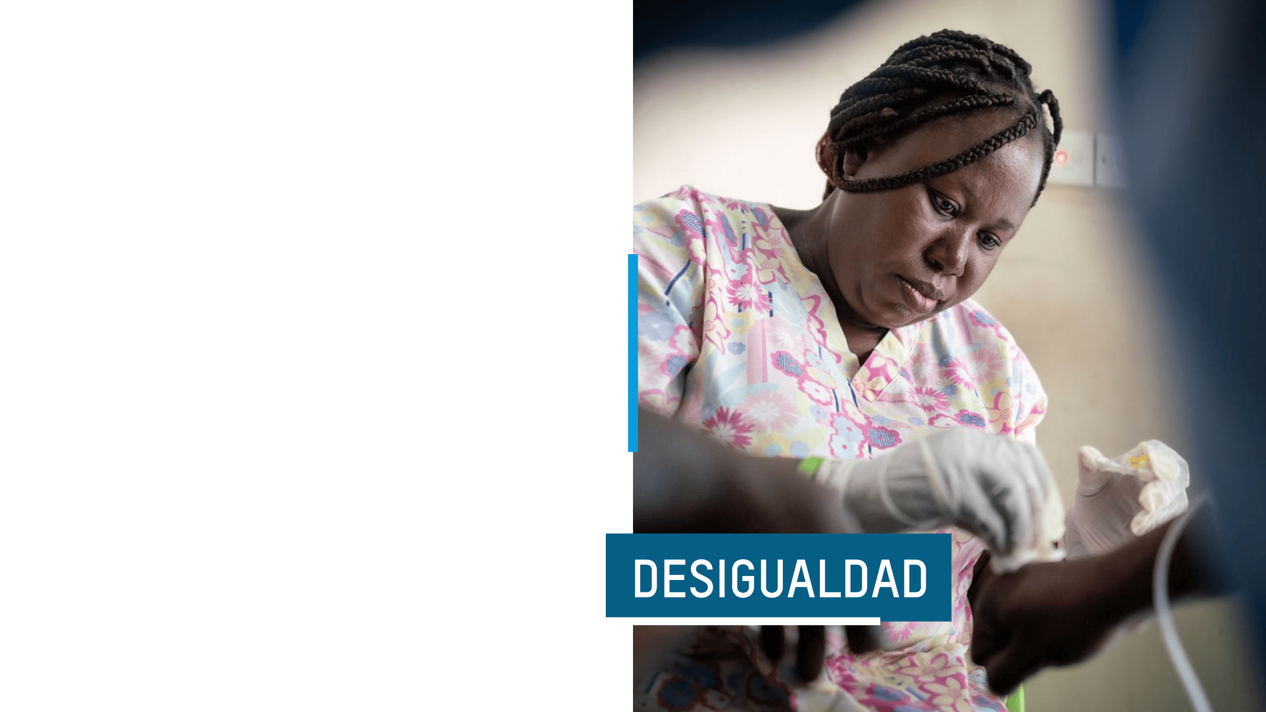 Patience, una enfermera de 36 años de Ghana, contempla la crisis del coste de la vida.