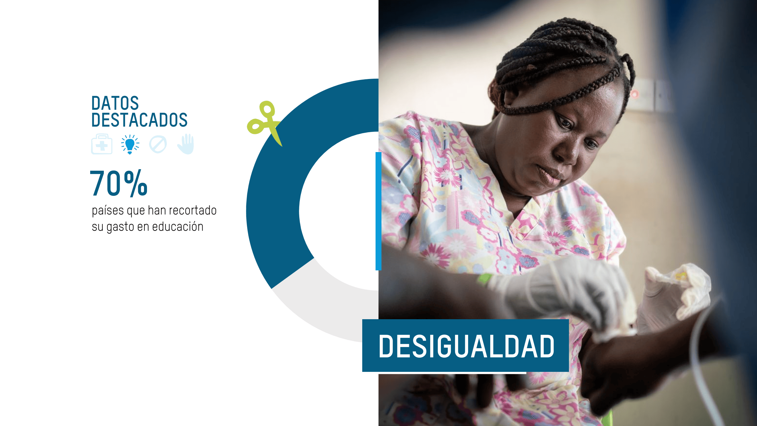 El 70% de los países recortan su parte del gasto en educación