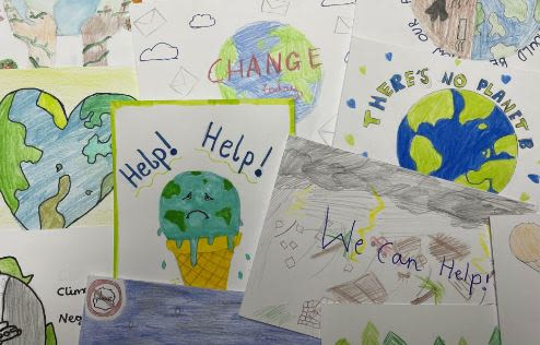 Dibujos elaborados por niños y niñas.