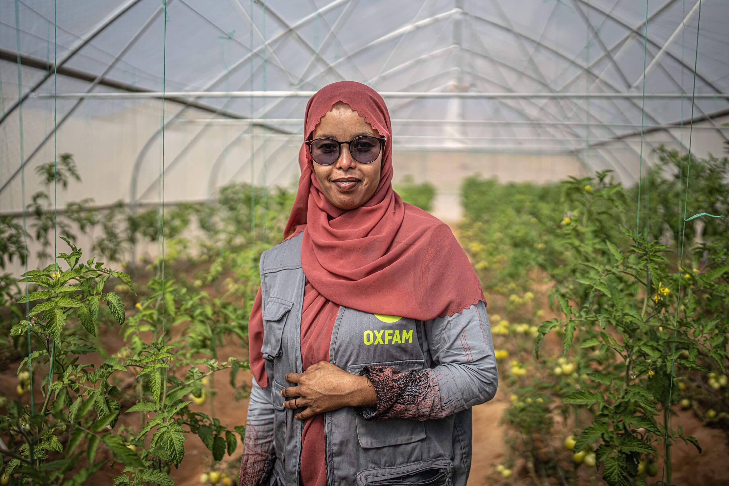 Hodan Mohamad Warsame, una ingeniera civil de Oxfam en Somalia.