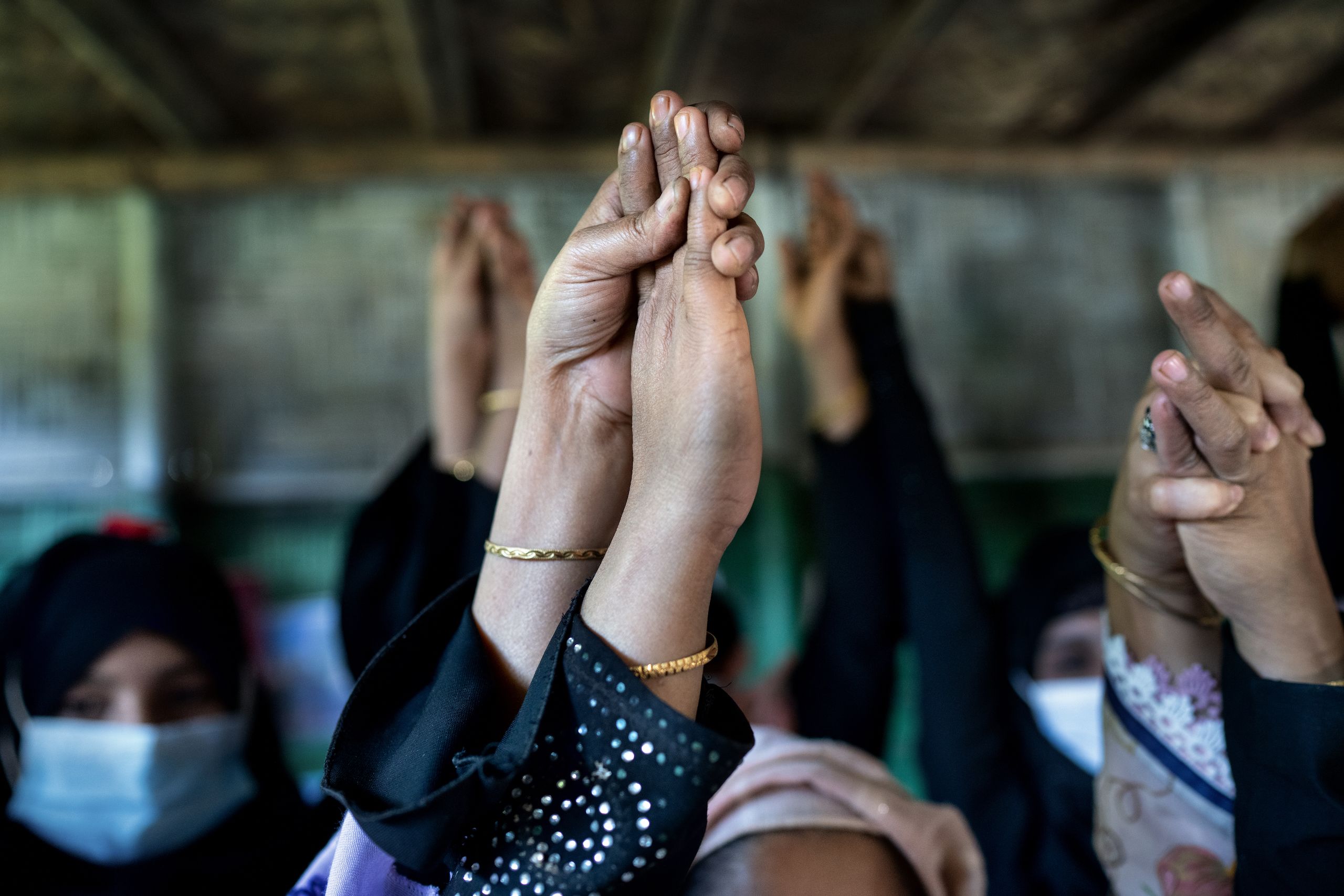 Des femmes au centre pour femmes RWWS du Bangladesh